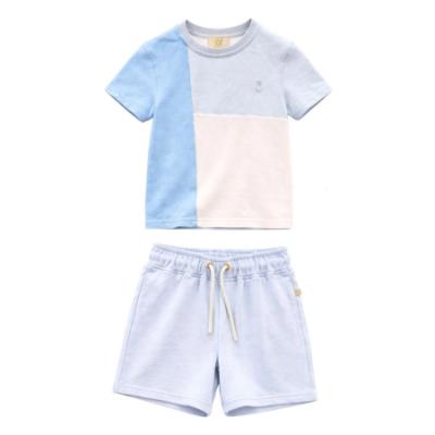 Picture of Caramelo Kids Boys Summer Colour Block Short Set X 2 - Sky Blue