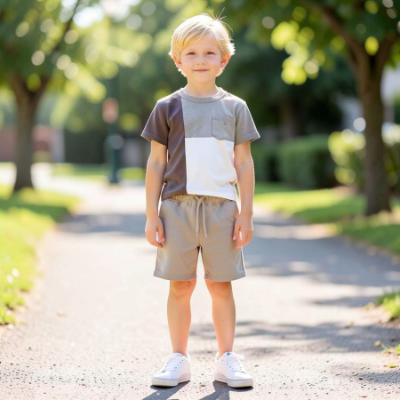Picture of Caramelo Kids Boys Summer Colour Block Short Set X 2 - Grey