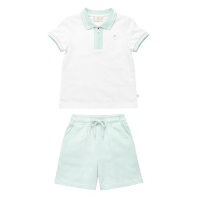 Picture of Caramelo Kids Boys Summer Pique Polo Short Set X 2 - Mint