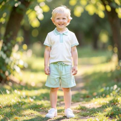 Picture of Caramelo Kids Boys Summer Pique Polo Short Set X 2 - Mint