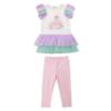 Picture of Caramelo Kids Girls Summer Crafty Tulle & Jersey Graphic Legging Set X 2 With Gift - Rainbow