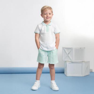Picture of Caramelo Kids Boys Summer Pique Polo Short Set X 2 - Mint