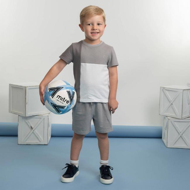 Picture of Caramelo Kids Boys Summer Colour Block Short Set X 2 - Grey