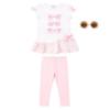 Picture of Caramelo Kids Girls Summer Sunglasses Graphic Legging Set X 2 With Gift - Pink