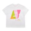 Picture of PRE ORDER Bonini by A* Dee Dynamic Oversized Logo T-Shirt - Bright White Hot Pink