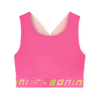 Picture of Bonini by A* Dee Flex Colour Block Crop Top - Hot Pink