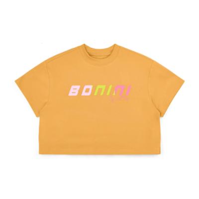 Picture of Bonini by A* Dee Shine Cropped Logo T-Shirt - Florida Orange