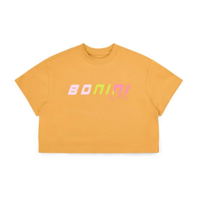 Picture of PRE ORDER Bonini by A* Dee Shine Cropped Logo T-Shirt - Florida Orange