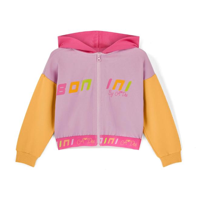 Picture of PRE ORDER Bonini by A* Dee Vibe Colour Block Logo Zipper - Lilac Bloom