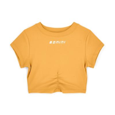 Picture of PRE ORDER Bonini by A* Dee Aspire Short Sleeve Ruched Top - Florida Orange