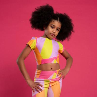 Picture of Bonini by A* Dee Dream AOP Crop Top - Hot Pink