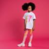 Picture of Bonini by A* Dee Dynamic Oversized Logo T-Shirt - Bright White Hot Pink