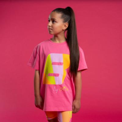 Picture of PRE ORDER Bonini by A* Dee Dynamic Oversized Logo T-Shirt - Hot Pink