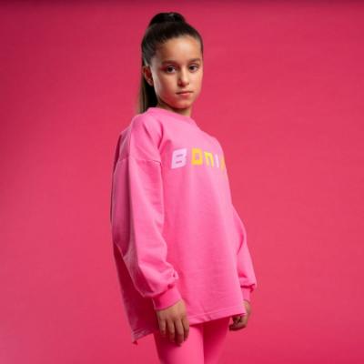 Picture of PRE ORDER Bonini by A* Dee Groove Sweatshirt With Tape Detail - Hot Pink