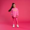 Picture of PRE ORDER Bonini by A* Dee Groove Sweatshirt With Tape Detail - Hot Pink