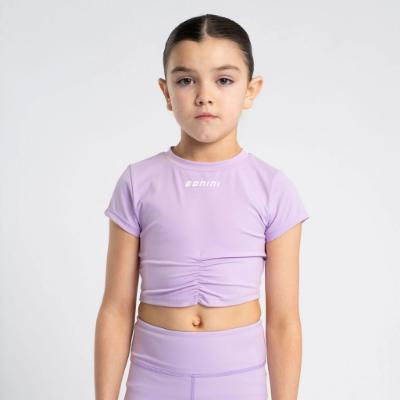 Picture of PRE ORDER Bonini by A* Dee Aspire Short Sleeve Ruched Top - Lilac Bloom