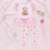 Picture of Giorgio Bambini Girls Bear Tunic Leggings & Hairband Set X 3 - Pink