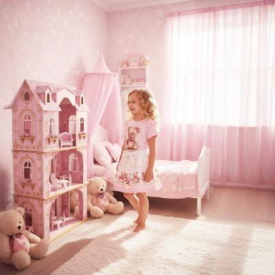 Picture of Giorgio Bambini Girls Bear Top Skirt & Hairband Set X 3 - Pink White