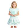 Picture of Giorgio Bambini Girls Eiffel Bow Top Skirt & Hairband Set X 3 - Mint