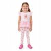 Picture of Giorgio Bambini Girls Diamante Ice Cream Tunic Leggings & Hairband Set X 3 - Pink