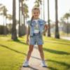 Picture of PRE ORDER Monnalisa Girls Tinkerbell Denim Jacket - Blue