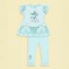 Picture of Giorgio Bambini Girls Diamante Carousel Tunic Leggings & Hairband Set X 3 - Mint