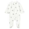 Picture of Mayoral Newborn Baby Boys Summer Set of Teddy Onesies  X 2 - Ivory Beige