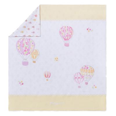 Picture of Mayoral Newborn Baby Air Balloons Print Cotton Blanket - Pink Lemon Multi