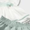 Picture of Mayoral Toddler Girls Summer Smocked Blouse & Shorts Set X 2 - Lake Green