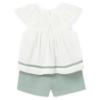 Picture of Mayoral Toddler Girls Summer Smocked Blouse & Shorts Set X 2 - Lake Green