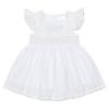 Picture of Deolinda Girls Comporta Smocked Dress - Ivory Beige