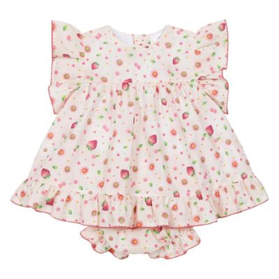 Picture of Deolinda Baby Girls Tutti Frutti Dress & Panties Set X 2 - Pink Multi