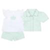 Picture of Deolinda Chic Girls Linda Crown Top Shorts & Jacket Set X 3 - White Mint