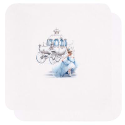 Picture of Sofija Baby Arabella Pack Of 2 Large Muslins - White Blue