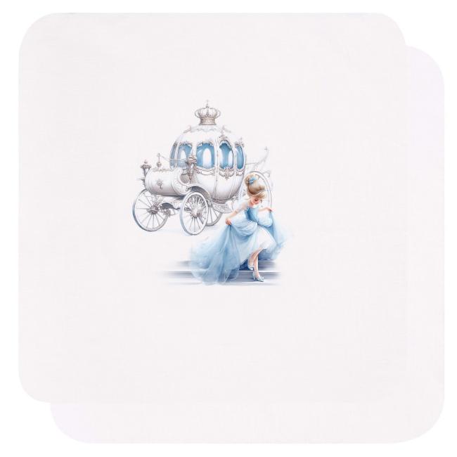 Picture of Sofija Baby Arabella Pack Of 2 Large Muslins - White Blue