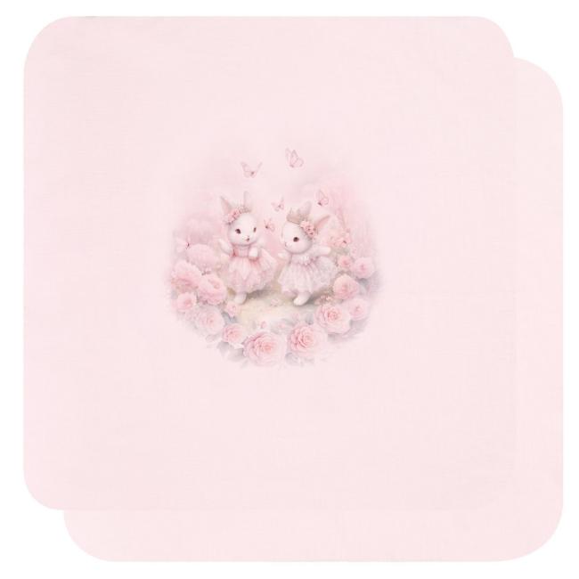 Picture of Sofija Baby Nel Pack Of 2 Large Muslins - Dark Pink