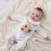 Picture of Monnalisa Bebe Girls Pooh Bear Babygrow & Blanket Set x 2 - Ivory Red