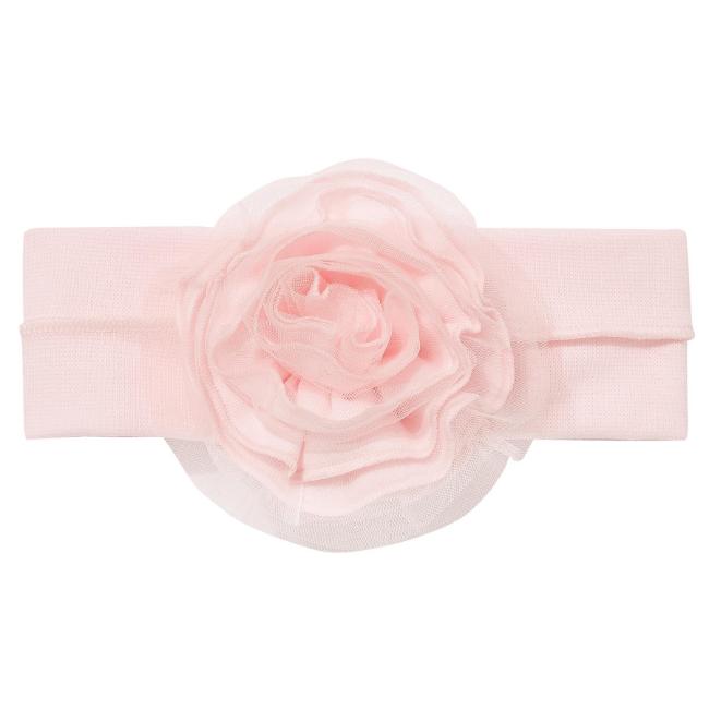 Picture of Sofija Baby Nel Soft Headband With 3D Tulle Flower - Dark Pink