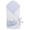 Picture of Sofija Baby Rayan Collection Bear & Train Padded Baby Nest - Pale Blue
