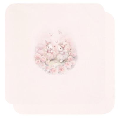 Picture of Sofija Baby Nel Pack Of 2 Large Muslins - Ivory Pink