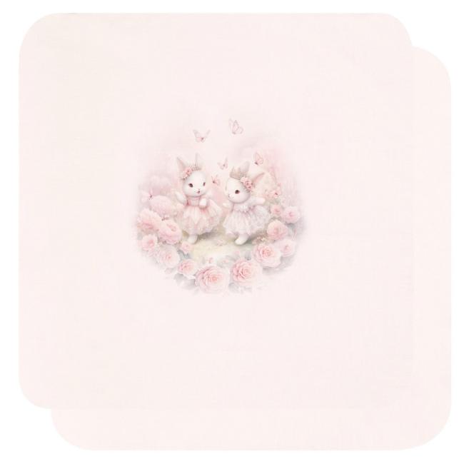 Picture of Sofija Baby Nel Pack Of 2 Large Muslins - Ivory Pink