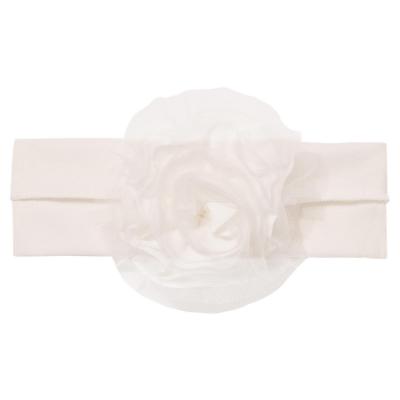 Picture of Sofija Baby Nel Soft Headband With 3D Tulle Flower - Ivory