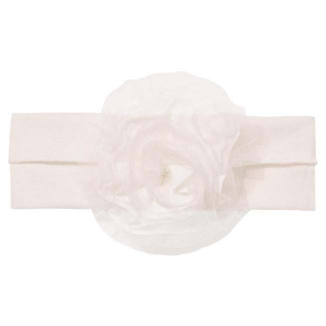 Picture of Sofija Baby Nel Soft Headband With 3D Tulle Flower - Ivory