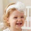 Picture of Sofija Baby Nel Soft Headband With 3D Tulle Flower - Ivory