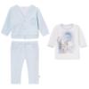 Picture of Sofija Baby King Collection Royal Teddy Bear Top & Tracksuit Set X 3  - Pale Blue