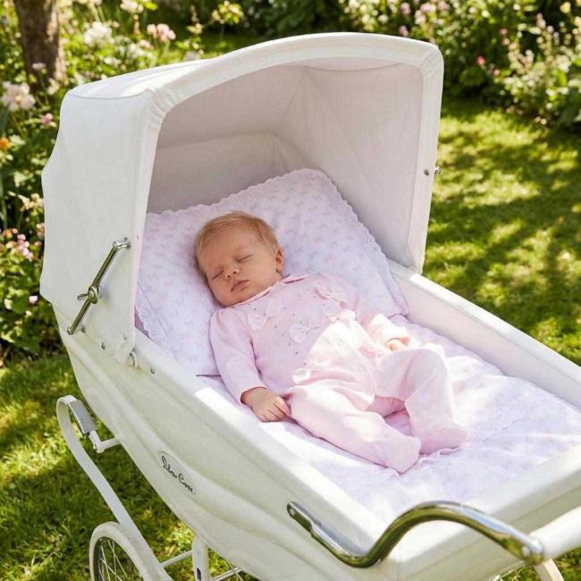 Picture of Sofija Baby Hana Collection Diamante & Bow Babygrow - Pink