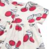 Picture of Mayoral Toddler Girls Summer Cherry Print Cheesecloth Dress - Ivory Red