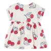Picture of Mayoral Toddler Girls Summer Cherry Print Cheesecloth Dress - Ivory Red
