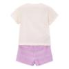 Picture of Mayoral Girls Summer Top & Ruffle Shorts Set X 2 - Cream Lilac