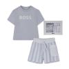 Picture of BOSS Baby Boys T-Shirt & Shorts Gift Box Set X 2  - Pale Blue